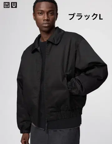 퍼프 테크 숏 블루종 블랙 L 유니클로 U