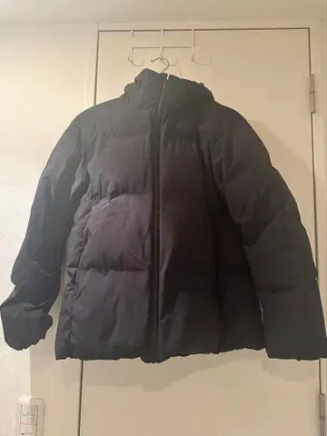 심리스 다운 후드티