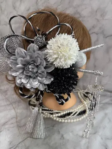 신상 No.2274 실버 머리 장식 세트 성인식 스무 살의 모임