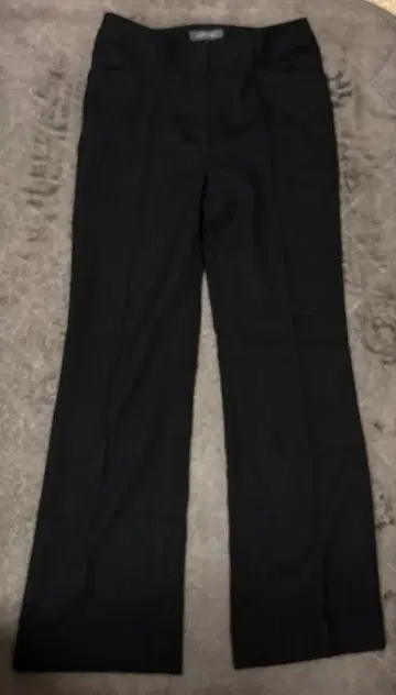 핀스트라이프 세미 와이드 팬츠 일본제