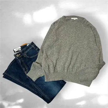 새상품급 Toute Fois 캐시미어 100% 크루넥 니트 스웨터