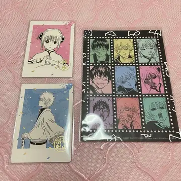 은혼 중국 폴라로이드풍 카드 우표풍 엽서 사카타 긴토키 카구라 신파치