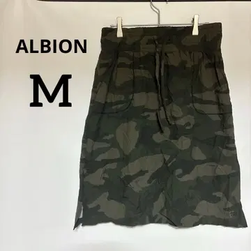 새상품급 ALBION [ M ] 카모플라쥬 타이트 스커트 나일론 아웃도어