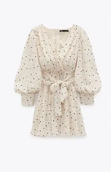 새상품 미사용 ZARA 도트 무늬 미니 원피스