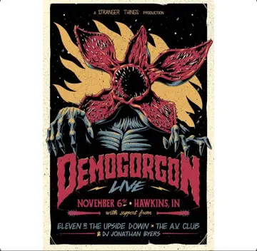 STRANGER THINGS 스트레인저 싱스 데모고르곤 포스터
