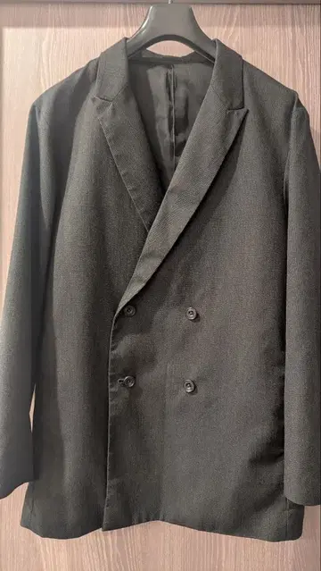 나노 유니버스 블렌드 컬러 루즈 더블 셋업 그레이 S