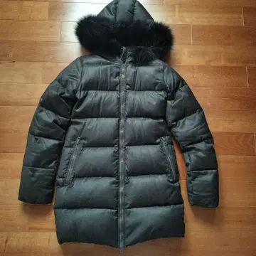 DUVETICA 후드 부착 다운 코트 브라운