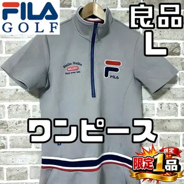 [팔로우 할인] 고품질 휠라골프 여성용 반팔 원피스 L 사이즈 그레이