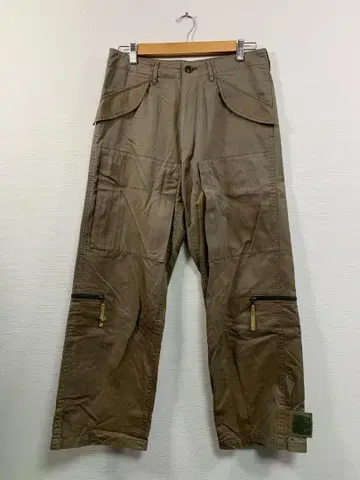 [00S RIPVANWINKE] 레인보우 원단 파라슈트 카고 팬츠 M