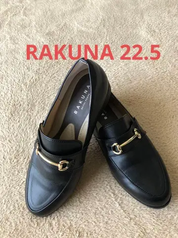 RAKUNA 블랙 전체 비트 로퍼 22.5