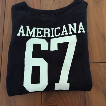 Americana 백 프린트 맨투맨 네이비