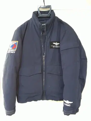 AVIREX USMC 네이비 자켓 M