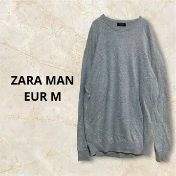 ZARA MAN 자라맨 니트 스웨터 그레이 EUR M 남성용