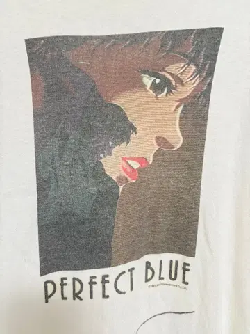 1997년 영화 PERFECT BLUE 퍼펙트 블루 애니메이션 T셔츠