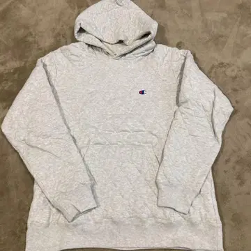 챔피온 퀼팅 후드티 그레이 L