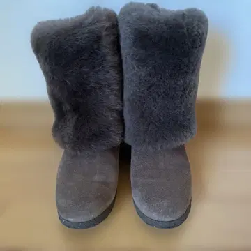 코르소 로마 CORSOROMA9: 부츠 무스탕 하프 기장 접이식 브라운