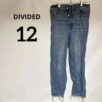 1점만 DIVIDED [12] 하이웨스트 데님 라이트 블루
