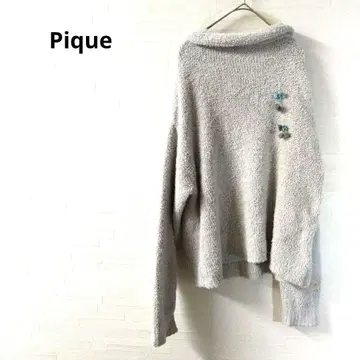 젤라또피케 긴팔 니트 스웨터 그레이 캐주얼 F