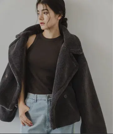 거의 새상품 테디베어 숏코트