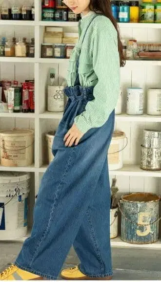 25년 niko and 니코앤드 서스펜더 데님 팬츠 살로펫