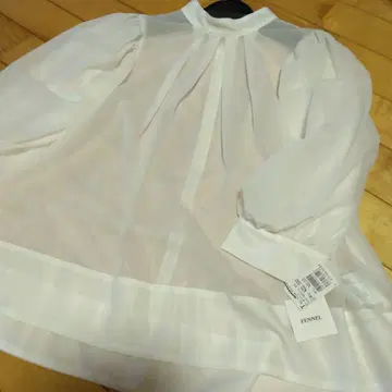 야마다야 2026 FENNEL 화이트 블라우스 7부 소매