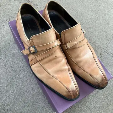 마드라스 비즈니스 슈즈 라이트 브라운 더블 몽크 스트랩 26.5cm.