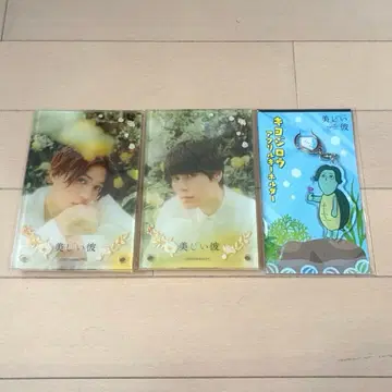 [새상품] 아름다운 그 아크릴 섀도우 박스 키링 3개 세트