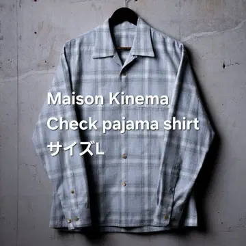 메종 키네마 체크 파자마 셔츠 [ L ]