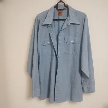 USA제 BIG BEN by Wrangler 샴브레이 셔츠 L