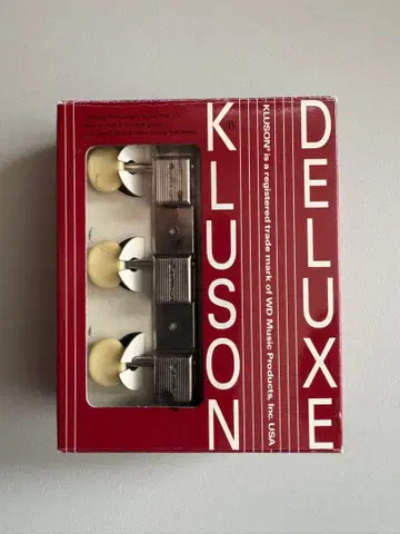 Kluson 3 -on -Plate Deluxe Tuner