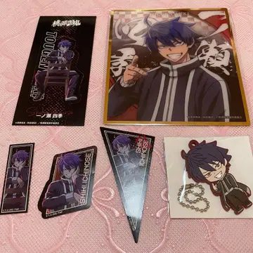 토우겐안키 이치노세 시키 클리어 색지 스티커 러버 마스코트