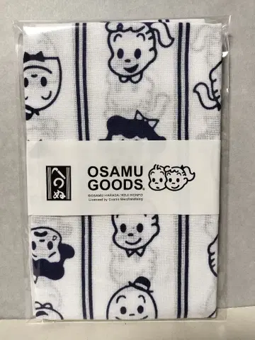 [ 새상품 ] 오사무 굿즈 줄무늬 네이비 손수건 카마와누