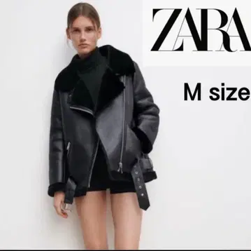 ZARA 더블 페이스 자켓 무스탕 라이더 자켓 M 사이즈