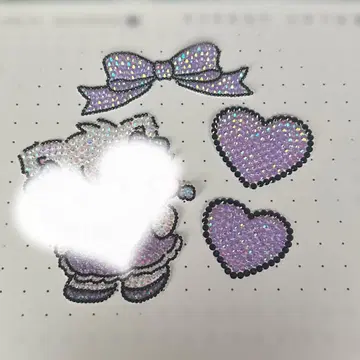 부채 데코 부품