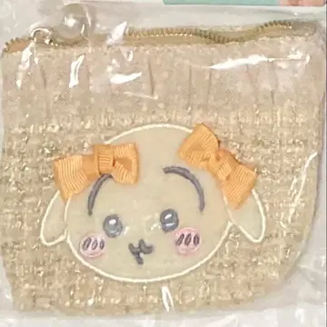 치이카와 트위드 티슈 파우치 토끼 리본