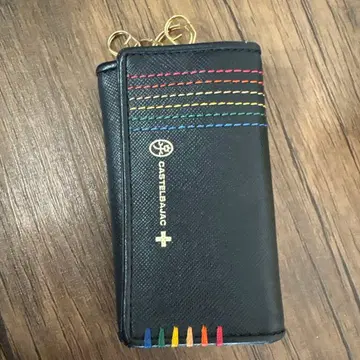 CASTELBAJAC 블랙 키케이스 다색 스티치