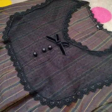 스트라이프 슬리브리스 상의