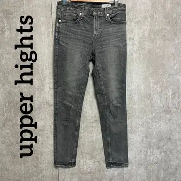 레어 사이즈 22 어퍼 하이츠 THE STELLA 테이퍼드 데님 그레이