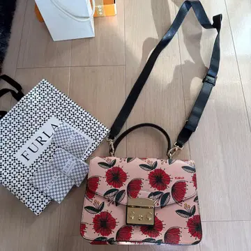 훌라 FURLA 핸드 숄더백 핑크