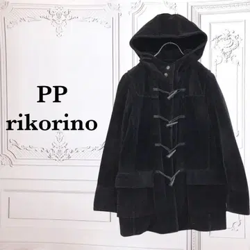 [피피리코리노] 더플 코트 [M] 블랙 코듀로이 코튼 혼방