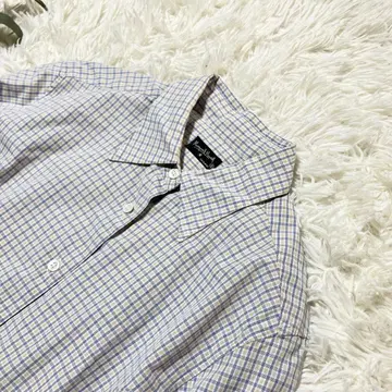 컨디션 최상 [ 마가렛호웰 ] 코튼 면 체크 셔츠 M