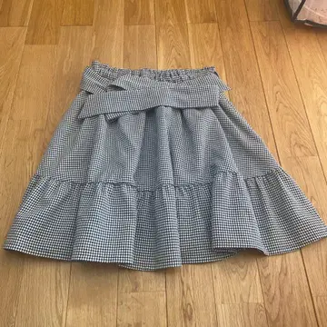 AnkRouge 앙크루즈 플레어 스커트 깅엄 체크