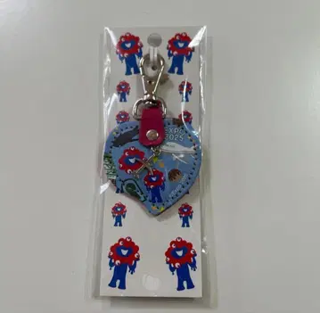 [ 미사용 ] EXPO 2025 미야쿠미야쿠 천연 가죽 하트형 키링 공항