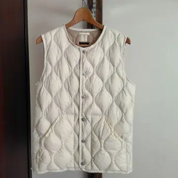 TAION Ws 밀리터리 크루넥 다운 베스트-소프트쉘