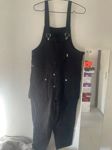 PMGO 블랙 오버롤