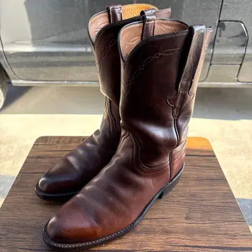 used 루케이시 핸드메이드 웨스턴 부츠 브라운 24.5cm