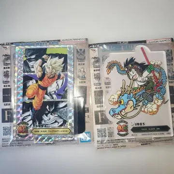 드래곤볼 제일복권 40주년 F상 아크릴 스탠드 2개 세트