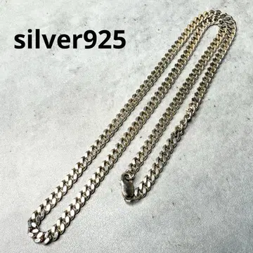 VINTAGE silver925 키헤이 체인 목걸이 43cm 폭 4mm