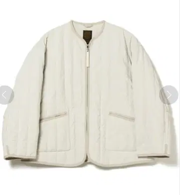 B:MING by BEAMS 노카라 지퍼 퀼트 블루종 퀼팅