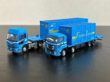 트랙 컬렉션 일본 프레이트라이너 컨테이너 트럭 트레일러 세트